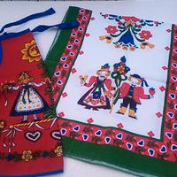 Set runner e grembiule Alto Adige Anni 90