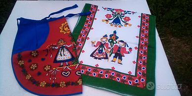 Set runner e grembiule Alto Adige Anni 90