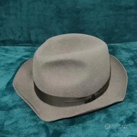 Cappello vintage fedora  grigio made in Italy 