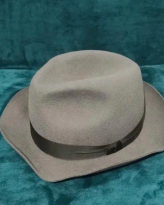 Cappello vintage fedora  grigio made in Italy 