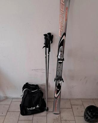 Set sci+racchette+ confezione scarponi