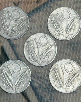 10 lire dal 1951 a 1955 Repubblica Italiana