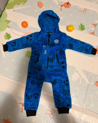 Tutina Inter bimbo 6M 74cm nuova
