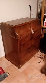 Mobile antico Secrétaire con ribaltina