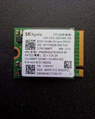NVME 2230 256GB SK hynix