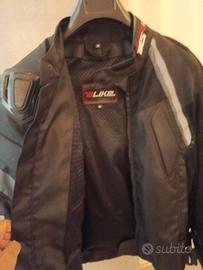 giacca moto in tessuto uomo