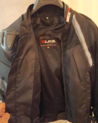 giacca moto in tessuto uomo
