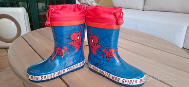 Stivali Pioggia Spiderman con coulisse n 27