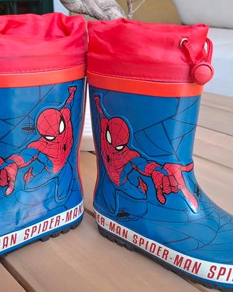 Stivali Pioggia Spiderman con coulisse n 27
