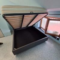LETTO A CONTENITORE MATRIMONIALE CON MATERASSO 
