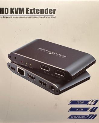 PWAY KVM Extender per trasmissione video HDMI USB