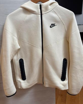 Nike tech bianco panna, felpa XL e pantalone L