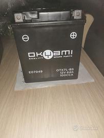 Batteria moto okyami 12v 6 ampere