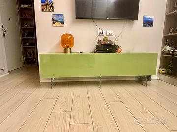 Mobile TV Lago con piedini in vetro