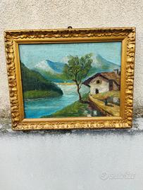 Dipinto - Primo novecento paesaggio montioso