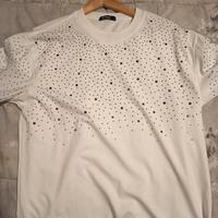 maglietta brillantinata uomo