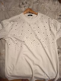 maglietta brillantinata uomo