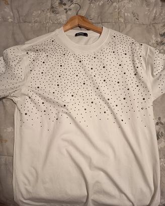 maglietta brillantinata uomo