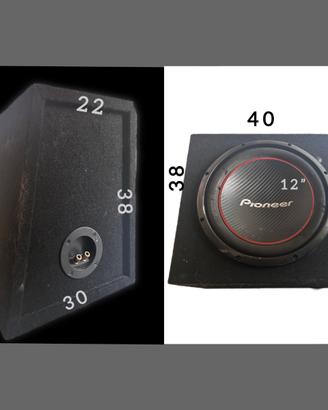 sub auto pioneer + ampli