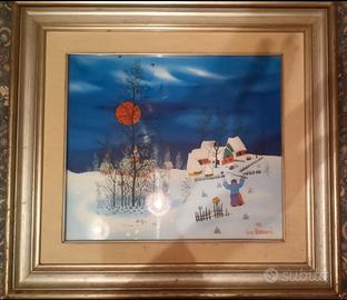 Quadro Naif su Vetro Ivo Katavic