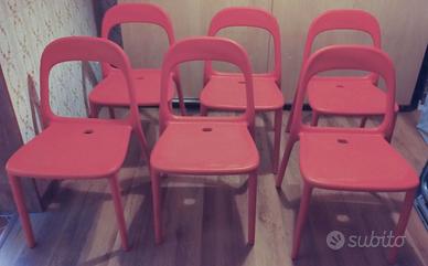 6 Sedie IKEA URBAN – Impilabili Interno/esterno