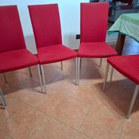 6 sedie imbottite, marca Calligaris