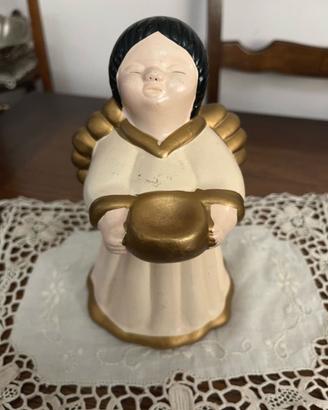 Statuina Natalizia Angelo in Terracotta