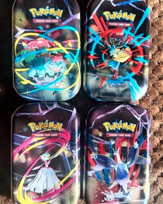 mini tin vuote carte Pokemon 