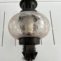 1 lampada ferro e vetro