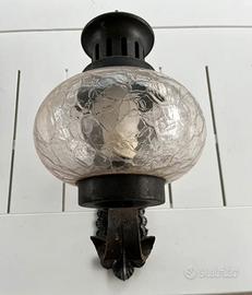 1 lampada ferro e vetro