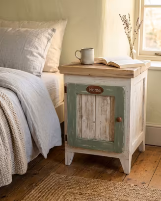 Mobiletto artigianale stile shabby chic/rustico