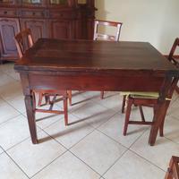 tavolo luigi XVI con sei sedie