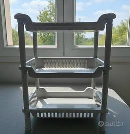 espositore grigio 3 piani