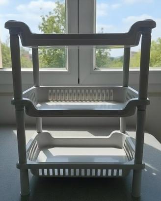 espositore grigio 3 piani