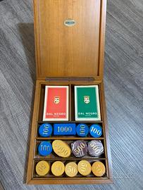 Cofanetto vintage da gioco in legno Dal Negro