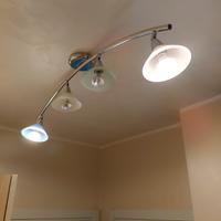 staffa applique cromata coppe vetro di murano 