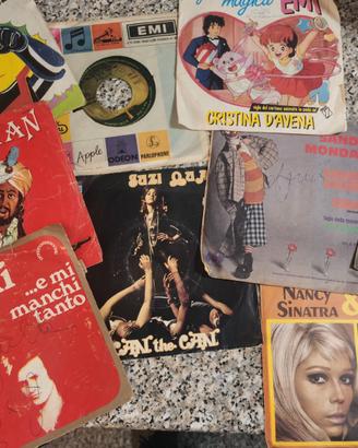 Dischi vinile 45 giri anni 70 e 80 cartoni animati