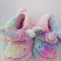 pantofole peluche motivo unicorno bambina