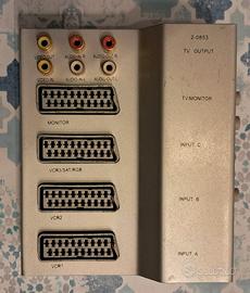 Commutatore video multiscart e cavi scart