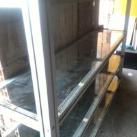 Scaffale alluminio vetro