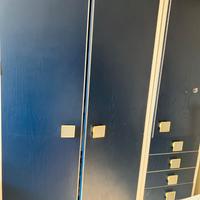 Armadio 3 ante con cassettiera interna ed esterna