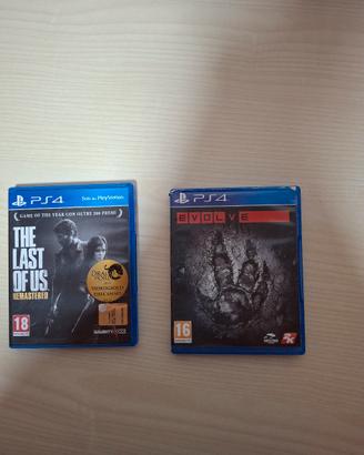 evolve e The last of us er PS4