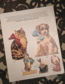 Brochure vintage anni ’90 per decoupage, originale