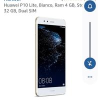 Cellulare Huawei P10 lite bianco, Ram 4GB,
