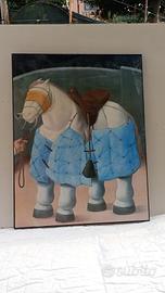 Stampa Cavallo del Picador Fernando Botero 82x62