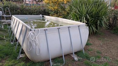 piscina fuori terra 180x380 h100 +scale