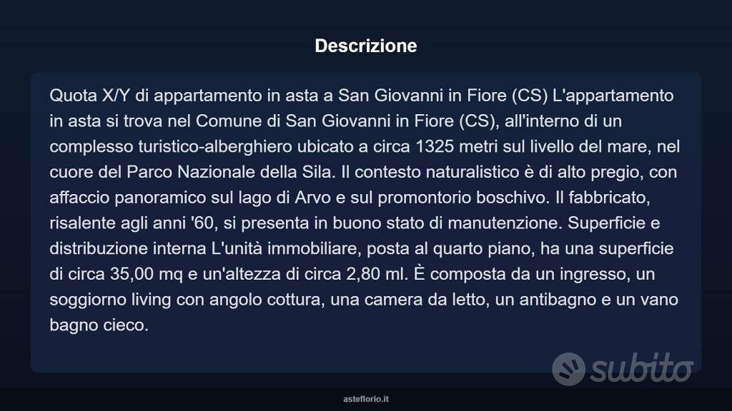 Appartamento – San Giovanni in Fiore, Lorica - Vista 5