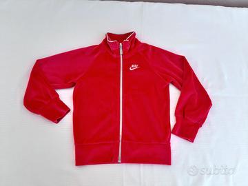 Felpa zip  fucsia ciniglia .Nike Bambina 4/5 anni