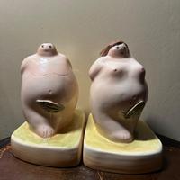 statuette ceramica Adamo ed Eva Ronzan Torino