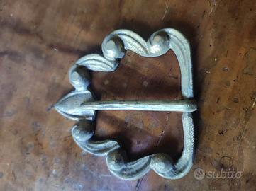 Fibbia Cintura 25mm Ottone Massiccio - Lavorata